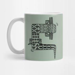 Axolotl Zendoodle Black Mug